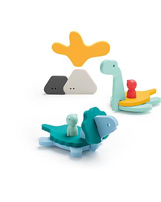 Quut Dinos Bath Puzzle - Dino World - Funny and Eco-friendly Bath Toys