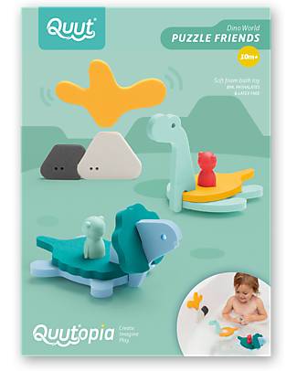 Quut Dinos Bath Puzzle - Dino World - Funny and Eco-friendly Bath Toys