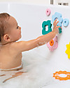 Quut Flower Power Bath Puzzle - Funny and Eco-friendly Retro Style Bath Toys