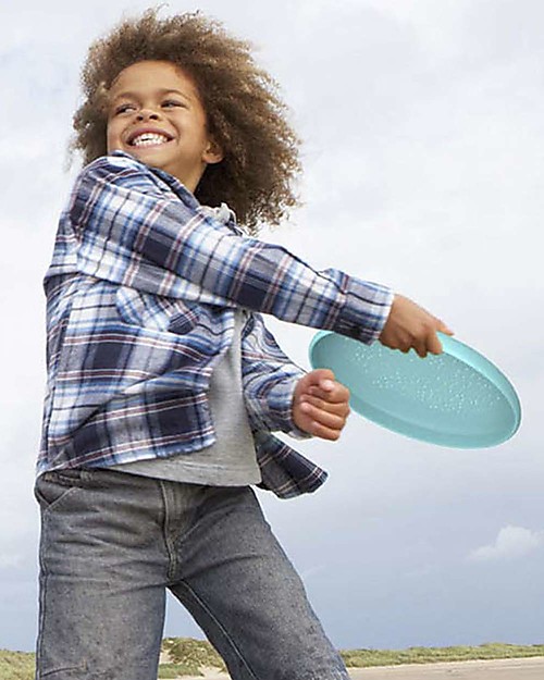 Quut Frisbee - Sieve XL Vintage Blue - in the air is stable - in the hand Comfortable Beach Toys