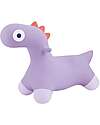 Quut Inflatable Rideable Toy - Hoppi Dino - Violet - Vinyl Rides On