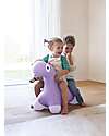 Quut Inflatable Rideable Toy - Hoppi Dino - Violet - Vinyl Rides On