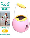 Quut Mini Ballo Beach Bucket - Calypso Pink - Multifunctional & Innovative Design! Beach Toys