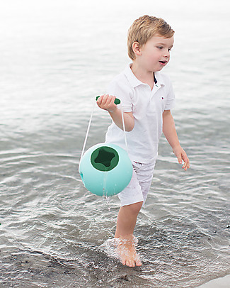 Quut Mini Ballo Beach Bucket - Light Blue - Multifunctional & Innovative Design! Beach Toys