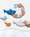 Quut Shark Bath Puzzle - Funny and Eco-friendly Bath Toys