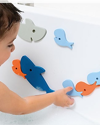 Quut Shark Bath Puzzle - Funny and Eco-friendly Bath Toys