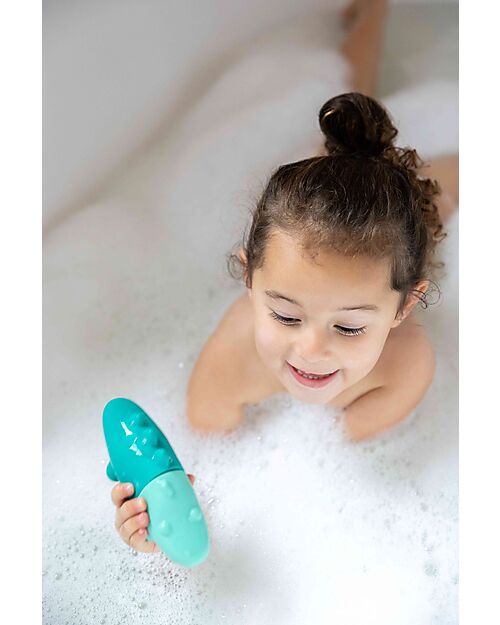 Quut Squeezi Croco - Bath Toy - Green - 100% Silicone Bath Toys