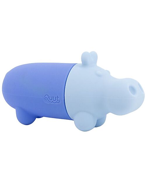 Quut Squeezi Hippo - Bath Toy - Light Blue - 100% Silicone Bath Toys
