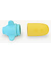 Quut Squeezi Submarine - Bath Toy - Vintage Blue/Orange - 100% Silicone Bath Toys