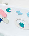 Quut Whale Bath Puzzle - Funny and Eco-friendly Bath Toys