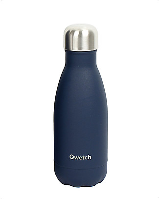 Qwetch Insulated Stainless Steel Bottle - Granite Midnight Blue - 260ml Thermos Bottles