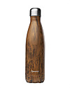 Qwetch Insulated Stainless Steel Bottle - Wood - 500ml Thermos Bottles