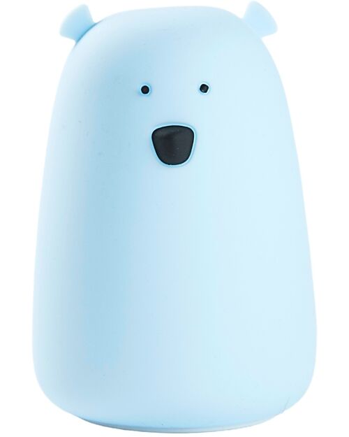Rabbit & Friends Big Bear Silicone Night Light - Blue - 16x10.7 cm Nightlights