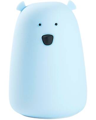Rabbit & Friends Big Bear Silicone Night Light - Blue - 16x10.7 cm Nightlights