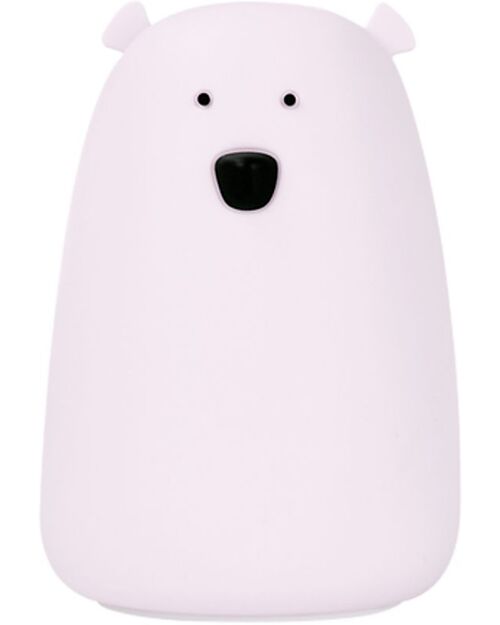 Rabbit & Friends Big Bear Silicone Night Light - Lavander - 16x10.7 cm Nightlights