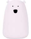 Rabbit & Friends Big Bear Silicone Night Light - Lavander - 16x10.7 cm Nightlights