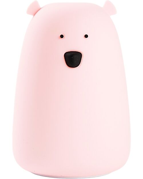 Rabbit & Friends Big Bear Silicone Night Light - Pink - 16x10.7 cm Nightlights