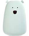 Rabbit & Friends Big Bear Silicone Night Light - Sage - 16x10.7 cm Nightlights