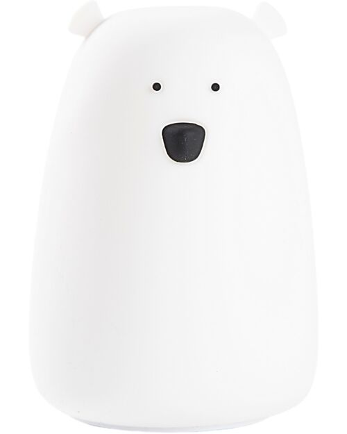 Rabbit & Friends Big Bear Silicone Night Light - White - 16x10.7 cm Nightlights