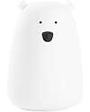 Rabbit & Friends Big Bear Silicone Night Light - White - 16x10.7 cm Nightlights