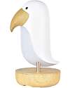 Rabbit & Friends Puffin Speaker Lamp - White - 20x10.6 cm Nightlights