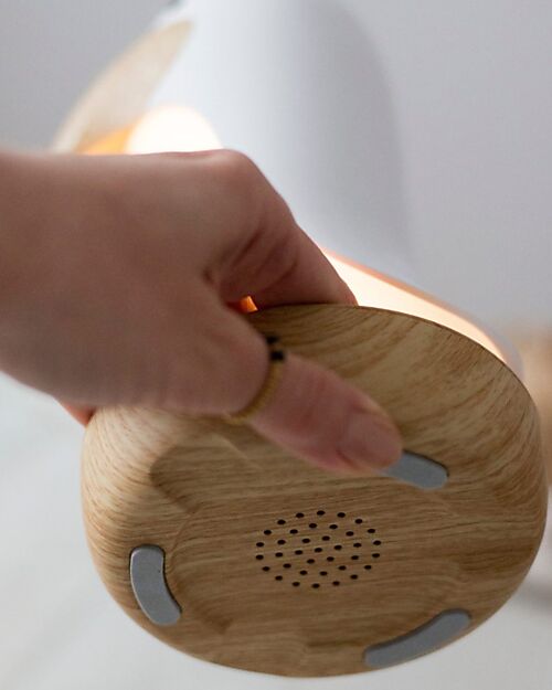 Rabbit & Friends Puffin Speaker Lamp - White - 20x10.6 cm Nightlights