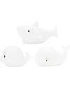 Rabbit & Friends Set of 3 Mini Waterproof Lamps - Luminous Bath Toy - Shark Dolphin and Whale Nightlights