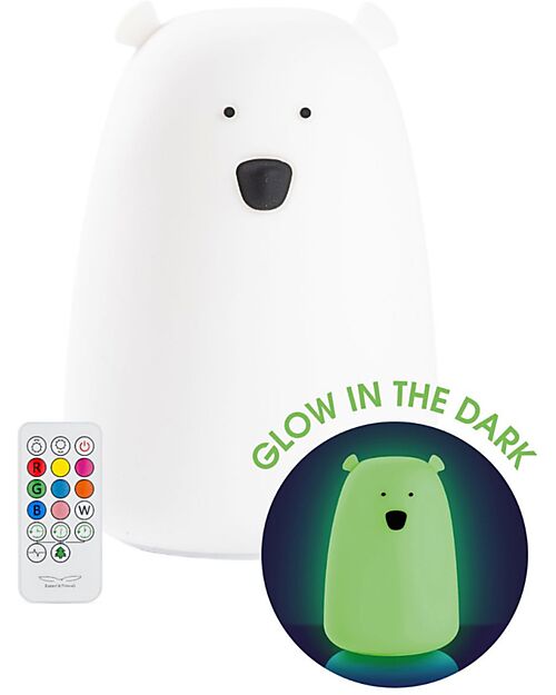 Rabbit & Friends Silicone Bear Lamp - Glow - Remote Control Nightlights