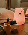 Rabbit & Friends Silicone Bear Lamp - Pink - Remote Control Nightlights