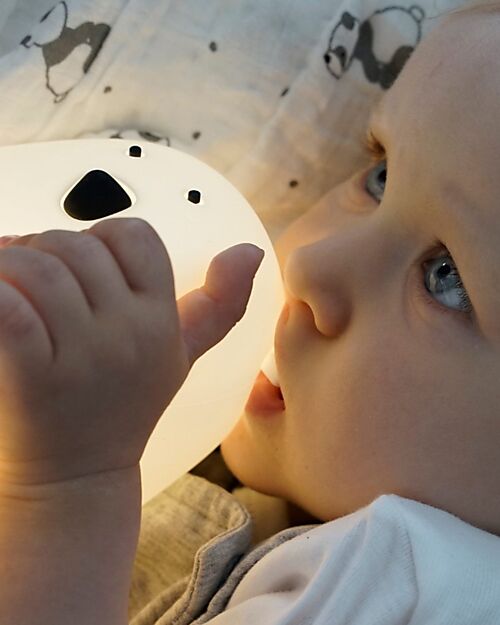 Rabbit & Friends Silicone Bear Lamp - White - Remote Control Nightlights