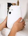 Rabbit & Friends Silicone Bear Lamp - White - Remote Control Nightlights