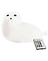 Rabbit & Friends Silicone Seal Lamp - White - Remote Control Nightlights