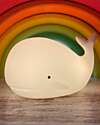 Rabbit & Friends Silicone Whale Lamp - White - Remote Control Nightlights