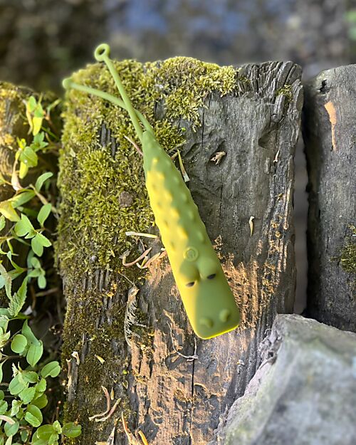 Rabbit & Friends Soft Silicone Flashlight - Crocodile - Adjustable Brightness Nightlights