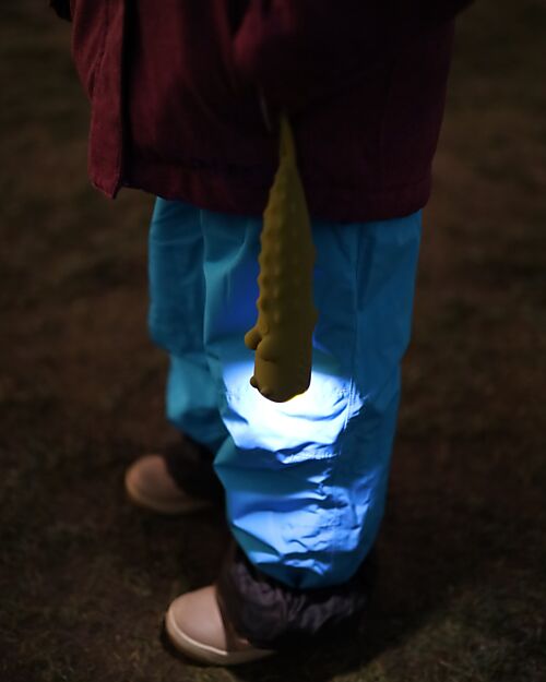 Rabbit & Friends Soft Silicone Flashlight - Crocodile - Adjustable Brightness Nightlights