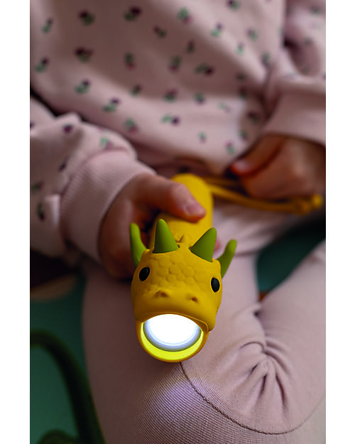 Rabbit & Friends Soft Silicone Flashlight - Dragon - Adjustable Brightness Nightlights