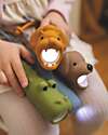 Rabbit & Friends Soft Silicone Flashlight - Lion - Adjustable Brightness Nightlights