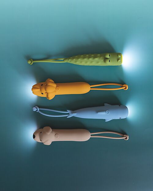 Rabbit & Friends Soft Silicone Flashlight - Lion - Adjustable Brightness Nightlights