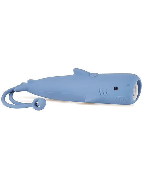 Rabbit & Friends Soft Silicone Flashlight - Shark - Adjustable Brightness Nightlights