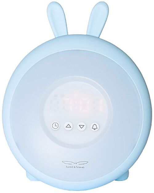 Rabbit & Friends Wake Up Lamp - Blue - 2 in 1 Nightlights