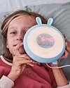 Rabbit & Friends Wake Up Lamp - Blue - 2 in 1 Nightlights