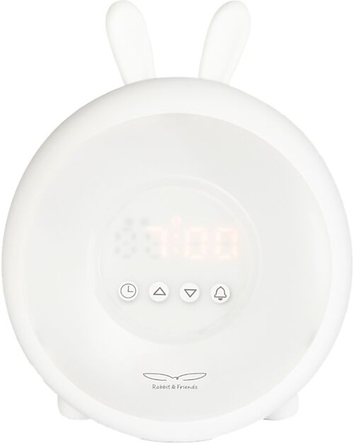 Rabbit & Friends Wake Up Lamp - White - 2 in 1 Nightlights