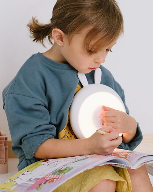 Rabbit & Friends Wake Up Lamp - White - 2 in 1 Nightlights