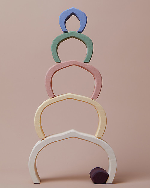 Raduga Grez Stackable Wooden Arch - Cupolas - Handmade Educational Toy to Stimulate your Baby Montessori Toys
