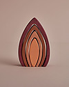 Raduga Grez Stackable Wooden Arch - Flame - Handmade Educational Toy to Stimulate your Baby Montessori Toys
