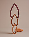 Raduga Grez Stackable Wooden Arch - Flame - Handmade Educational Toy to Stimulate your Baby Montessori Toys
