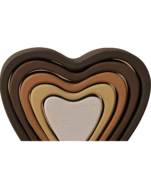 Raduga Grez Stackable Wooden Arch - Heart - Handmade Educational Toy to Stimulate your Baby Montessori Toys