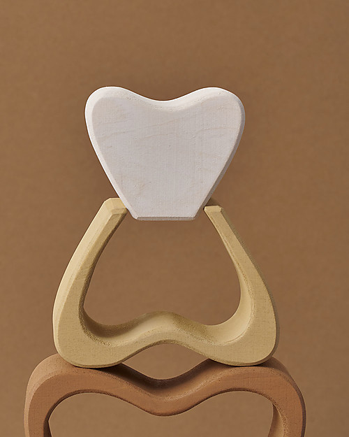 Raduga Grez Stackable Wooden Arch - Heart - Handmade Educational Toy to Stimulate your Baby Montessori Toys