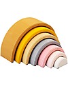 Raduga Grez Stackable Wooden Arch - Sand - Handmade Educational Toy to Stimulate your Baby Montessori Toys