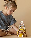 Raduga Grez Stackable Wooden Arch - Sand - Handmade Educational Toy to Stimulate your Baby Montessori Toys